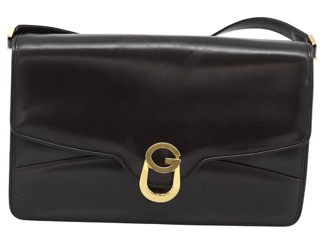 Borsa a Spalla GUCCI in Pelle Marrone Oro Auth mr2650 D'oro - vista 13