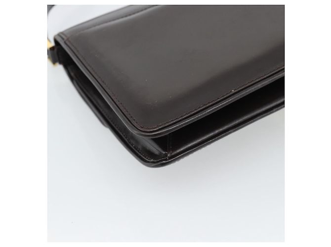 Borsa a Spalla GUCCI in Pelle Marrone Oro Auth mr2650 D'oro - vista 16