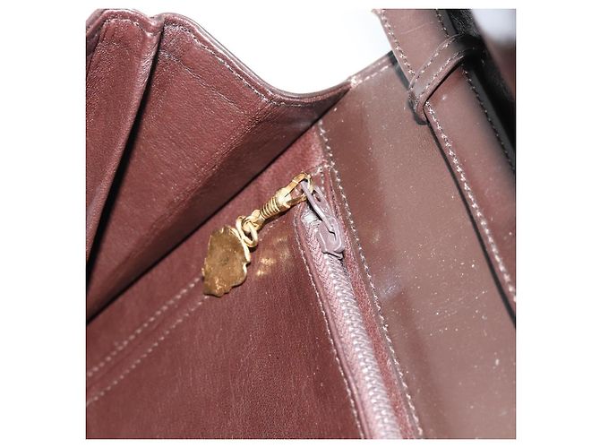 Borsa a Spalla GUCCI in Pelle Marrone Oro Auth mr2650 D'oro - vista 20