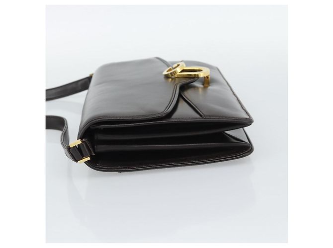 Borsa a Spalla GUCCI in Pelle Marrone Oro Auth mr2650 D'oro - vista 3
