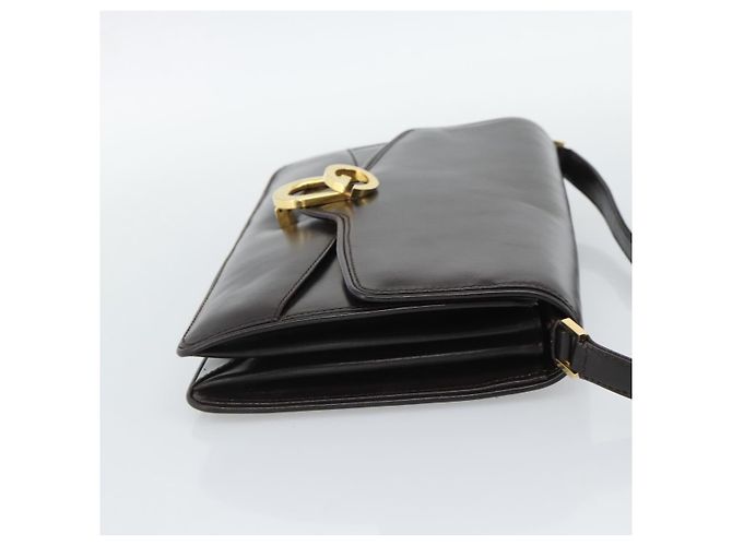 Borsa a Spalla GUCCI in Pelle Marrone Oro Auth mr2650 D'oro - vista 4