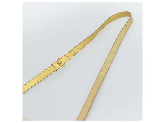 Borsa a Spalla PRADA Nylon Oro Autentica mr2696 D'oro - vista 14