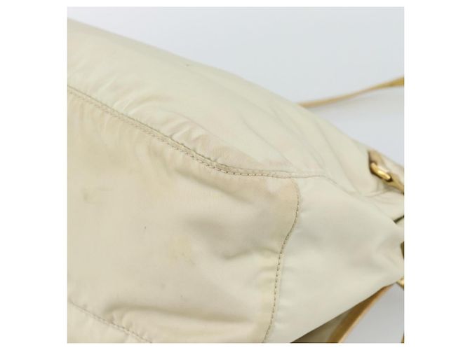 Borsa a Spalla PRADA Nylon Oro Autentica mr2696 D'oro - vista 16