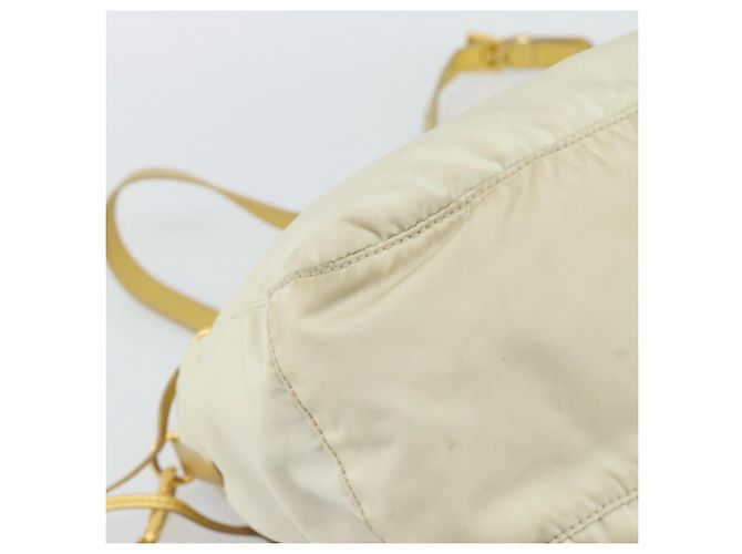 Borsa a Spalla PRADA Nylon Oro Autentica mr2696 D'oro - vista 17
