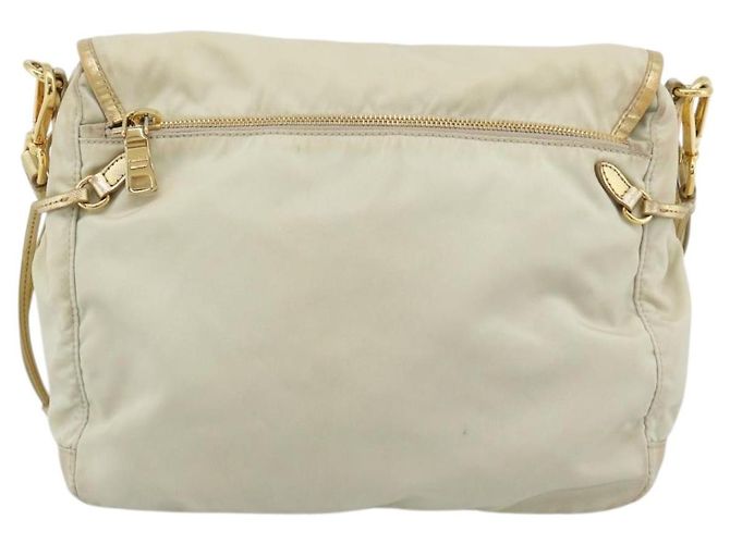 Borsa a Spalla PRADA Nylon Oro Autentica mr2696 D'oro - vista 2