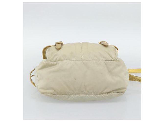 Borsa a Spalla PRADA Nylon Oro Autentica mr2696 D'oro - vista 5