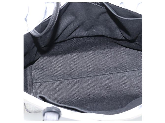 CHANEL Camelia Tote Bag Canvas Weiß Silber CC Auth 190607V - Ansicht 10