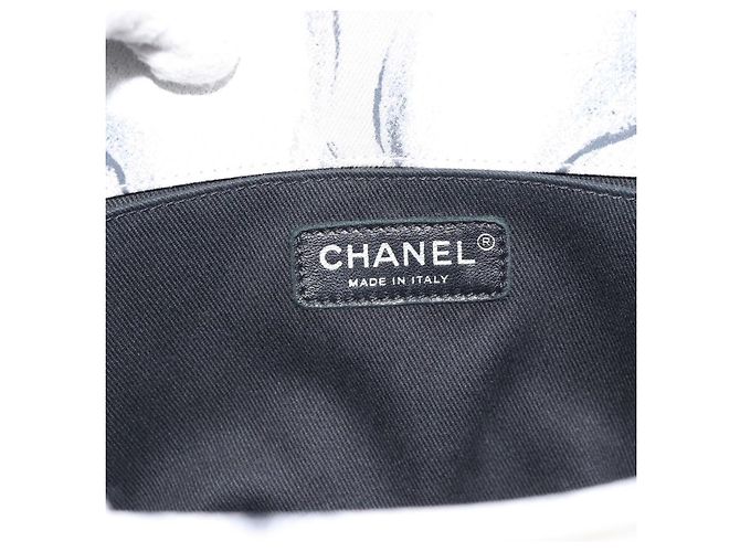 CHANEL Camelia Tote Bag Canvas Weiß Silber CC Auth 190607V - Ansicht 18
