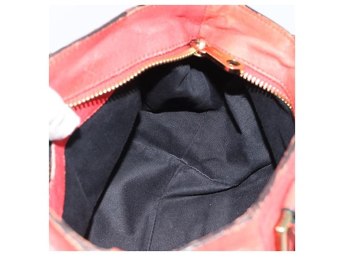 Chloé Borsa Chloe Etel in Pelle 2way Rosso Oro Auth BA13902 D'oro - vista 21