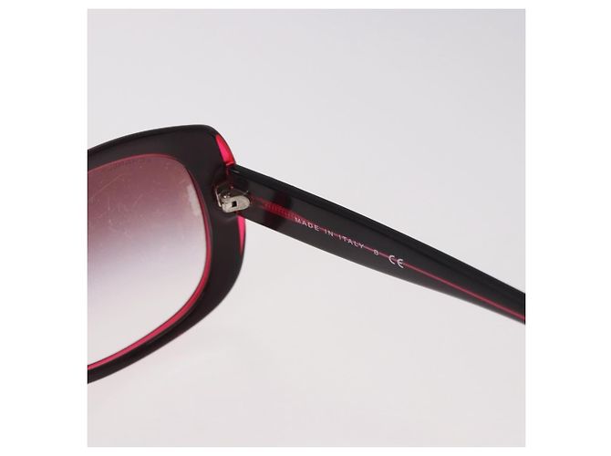 Gafas de sol CHANEL de plástico rojo CC Auth 190521 Roja - vista 10