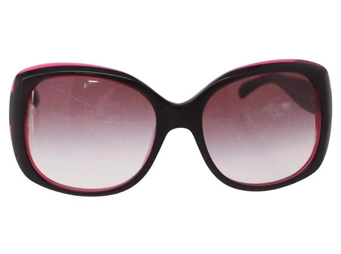 Gafas de sol CHANEL de plástico rojo CC Auth 190521 Roja - vista 2