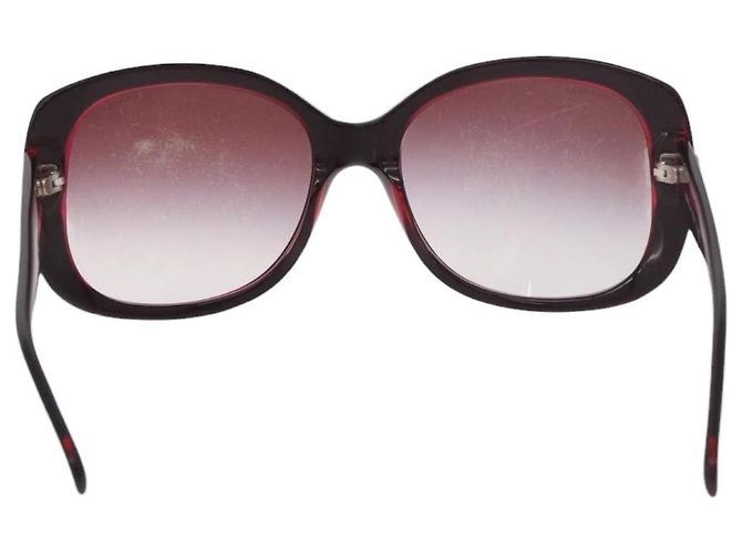 Gafas de sol CHANEL de plástico rojo CC Auth 190521 Roja - vista 3