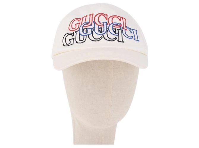 Gorra GUCCI de algodón blanco Auth BA13820V - vista 13