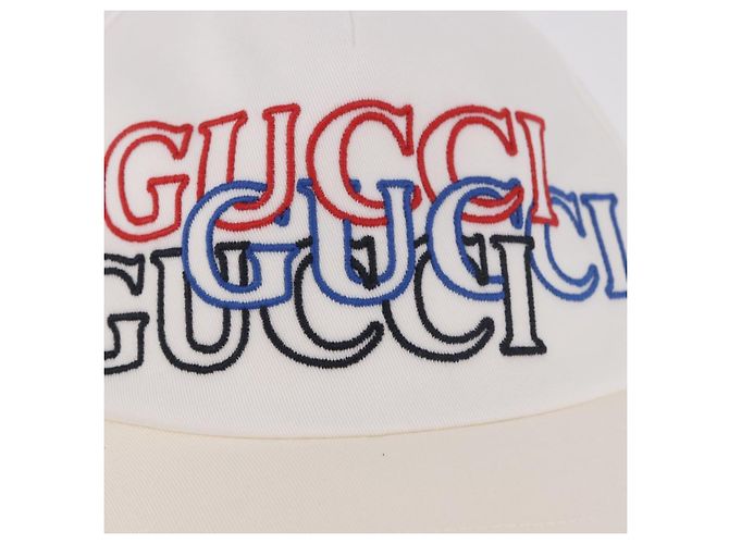 Gorra GUCCI de algodón blanco Auth BA13820V - vista 15