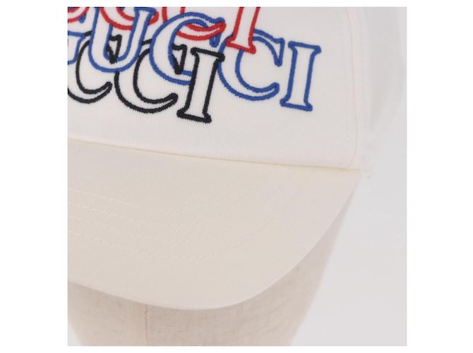 Gorra GUCCI de algodón blanco Auth BA13820V - vista 17