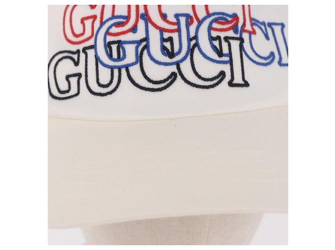 Gorra GUCCI de algodón blanco Auth BA13820V - vista 18