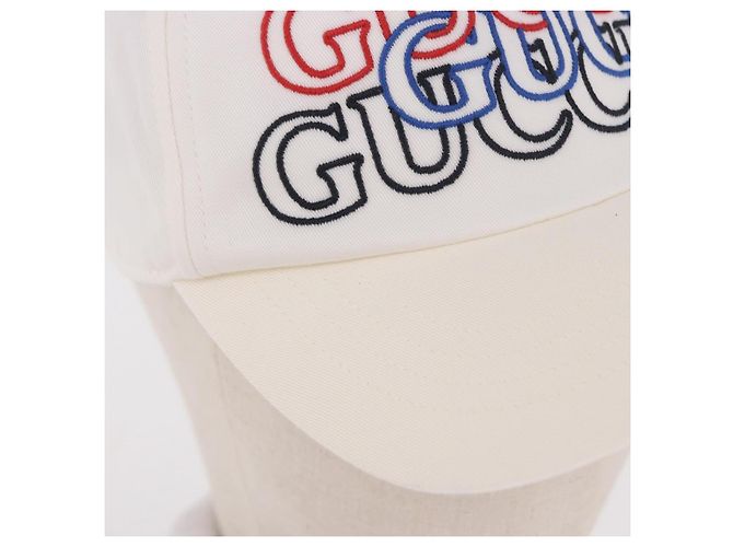 Gorra GUCCI de algodón blanco Auth BA13820V - vista 19