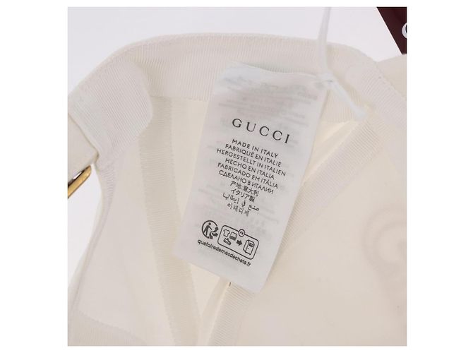 Gorra GUCCI de algodón blanco Auth BA13820V - vista 22