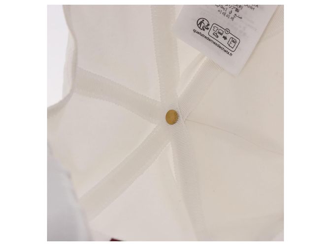 Gorra GUCCI de algodón blanco Auth BA13820V - vista 23