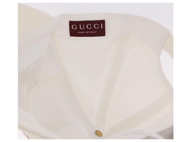 Gorra GUCCI de algodón blanco Auth BA13820V - vista 25