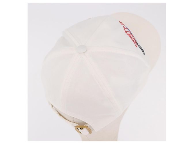 Gorra GUCCI de algodón blanco Auth BA13820V - vista 6