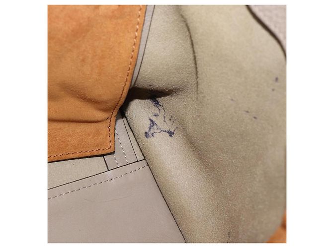 Chloé Borsa Tote Chloe in pelle grigia e oro Auth ar14027 Marrone D'oro - vista 19