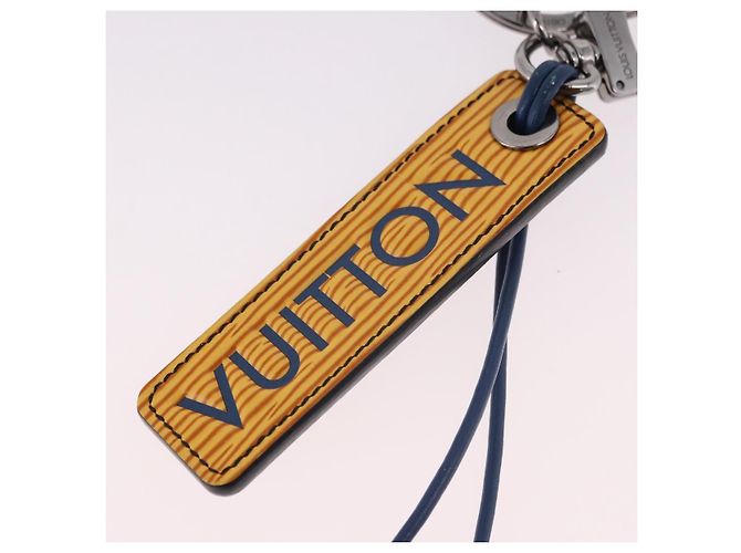 LOUIS VUITTON Epi Porte Cles LV Dual Key Holder Blue Yellow MP2553 Auth 191605A Giallo - vista 10