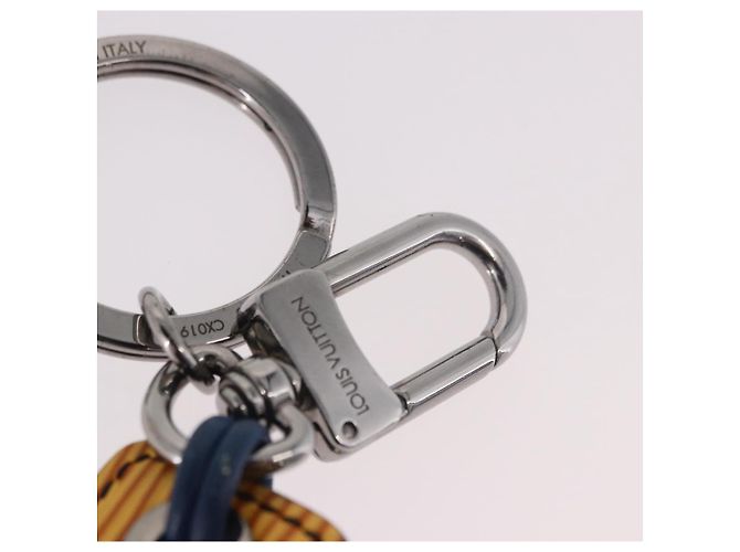 LOUIS VUITTON Epi Porte Cles LV Dual Key Holder Blue Yellow MP2553 Auth 191605A Giallo - vista 11