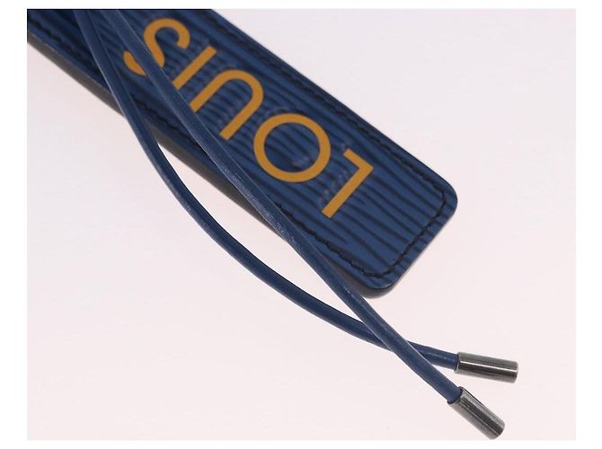 LOUIS VUITTON Epi Porte Cles LV Dual Key Holder Blue Yellow MP2553 Auth 191605A Giallo - vista 3