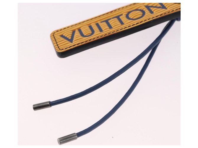 LOUIS VUITTON Epi Porte Cles LV Dual Key Holder Blue Yellow MP2553 Auth 191605A Giallo - vista 9