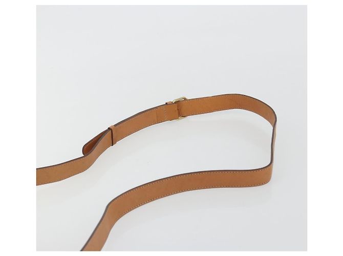 Céline Borsa a tracolla CELINE in tela Macadam PVC Pelle Marrone Oro Auth 190422A D'oro - vista 8