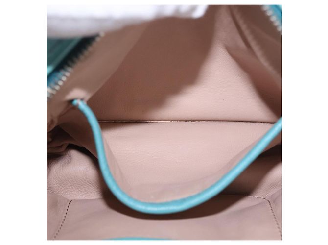 Borsa a tracolla PRADA in pelle azzurro chiaro argento Auth ka5130 Blu chiaro - vista 25