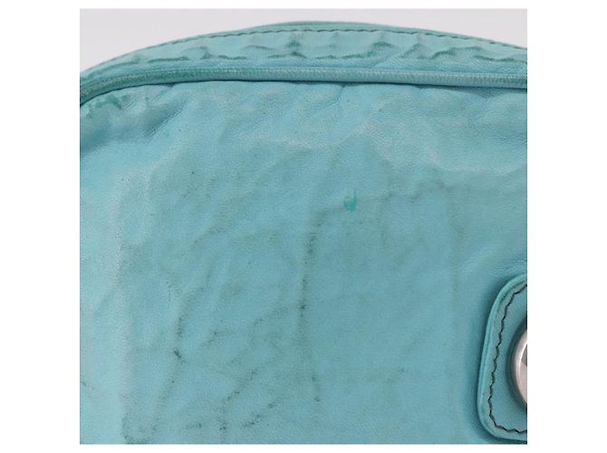 Borsa a tracolla PRADA in pelle azzurro chiaro argento Auth ka5130 Blu chiaro - vista 3