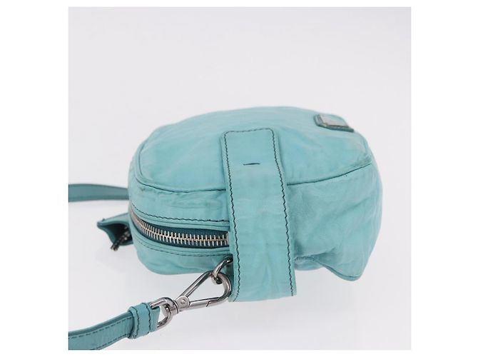 Borsa a tracolla PRADA in pelle azzurro chiaro argento Auth ka5130 Blu chiaro - vista 5