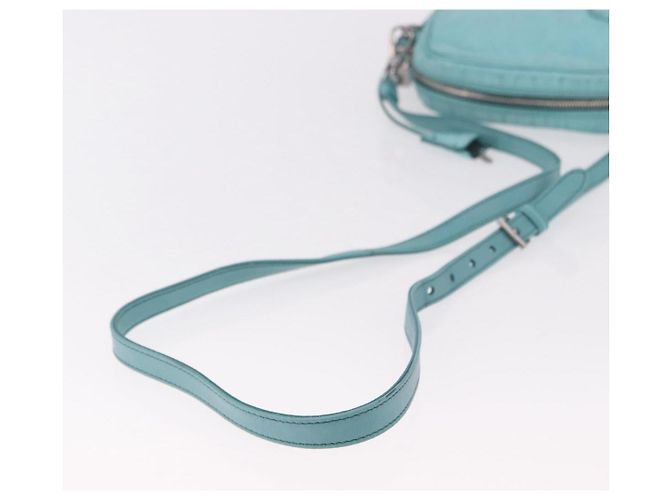 Borsa a tracolla PRADA in pelle azzurro chiaro argento Auth ka5130 Blu chiaro - vista 8