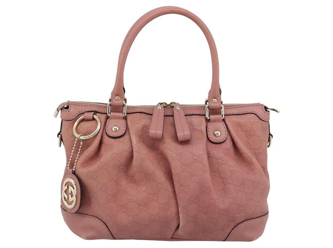 GUCCI GuccissimaGG Sukey Borsa a mano in pelle Rosa Oro 247902 Auth 191520 D'oro - vista 13