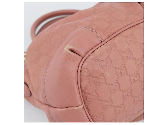 GUCCI GuccissimaGG Sukey Borsa a mano in pelle Rosa Oro 247902 Auth 191520 D'oro - vista 14