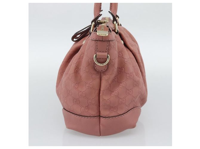 GUCCI GuccissimaGG Sukey Borsa a mano in pelle Rosa Oro 247902 Auth 191520 D'oro - vista 4