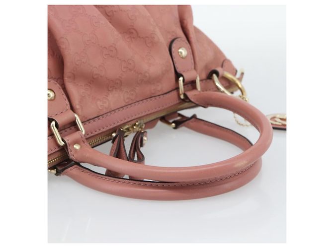 GUCCI GuccissimaGG Sukey Borsa a mano in pelle Rosa Oro 247902 Auth 191520 D'oro - vista 7