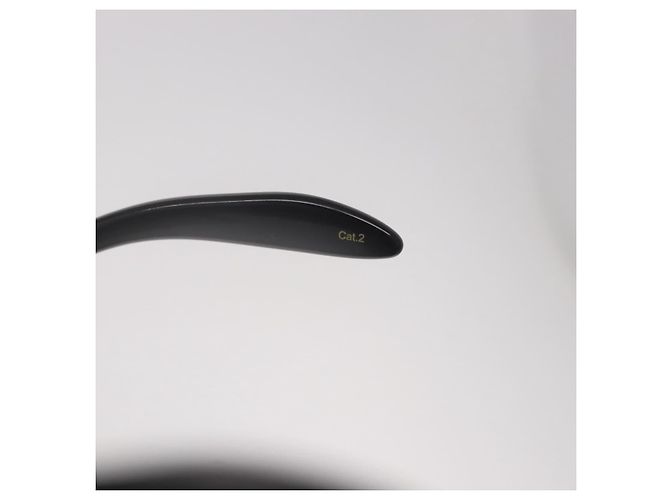 Occhiali da sole GUCCI in plastica nero e oro Auth 191416V D'oro - vista 11