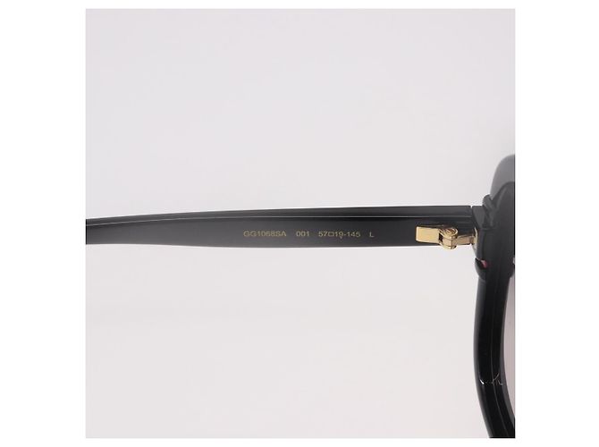Occhiali da sole GUCCI in plastica nero e oro Auth 191416V D'oro - vista 15