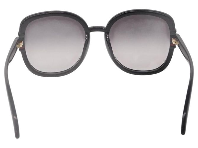 Occhiali da sole GUCCI in plastica nero e oro Auth 191416V D'oro - vista 2