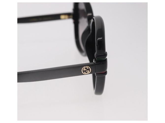 Occhiali da sole GUCCI in plastica nero e oro Auth 191416V D'oro - vista 6