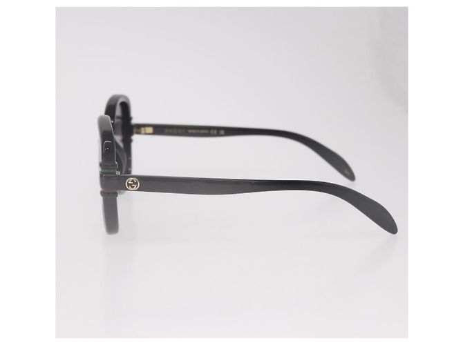 Occhiali da sole GUCCI in plastica nero e oro Auth 191416V D'oro - vista 7