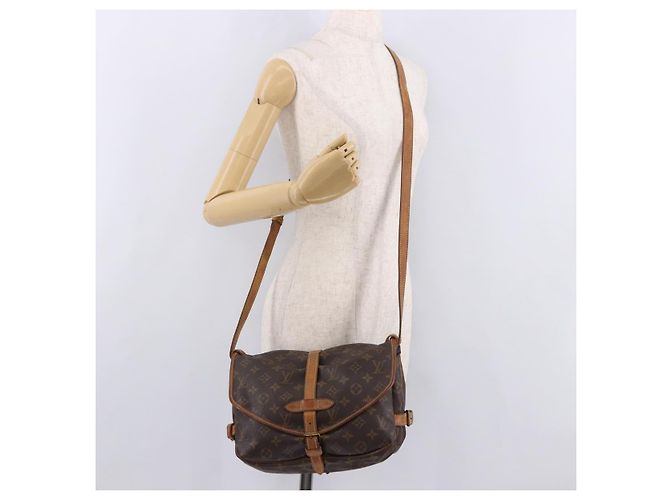 LOUIS VUITTON Borsa a Spalla Monogram Saumur 30 M42256 LV Auth 187014 Monogramma - vista 27