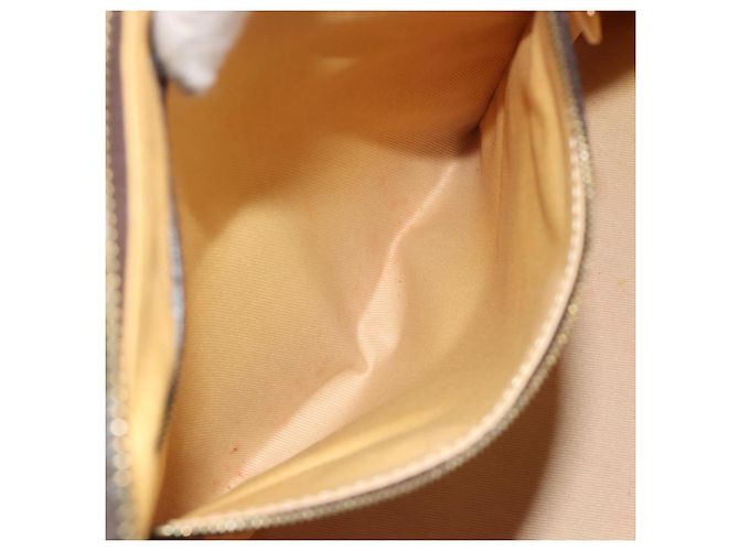 Céline CELINE Borsa Boston in Tela C Macadam Marrone Oro Auth gh2216A D'oro - vista 22