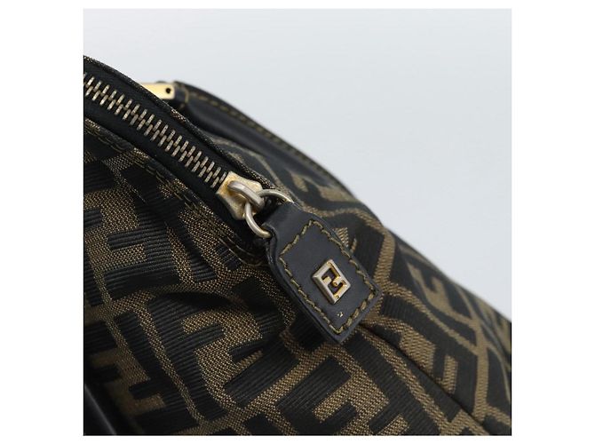 FENDI Zucca Canvas Handtasche Schwarz Braun Authentisch mr2746 - Ansicht 10