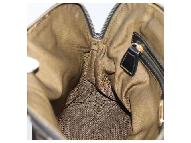FENDI Zucca Canvas Handtasche Schwarz Braun Authentisch mr2746 - Ansicht 18