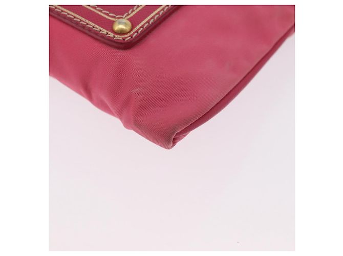 Borsa a Spalla PRADA Nylon Rosa Oro Auth BSZ681 D'oro - vista 11