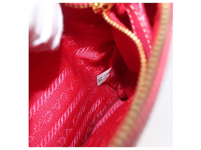 Borsa a Spalla PRADA Nylon Rosa Oro Auth BSZ681 D'oro - vista 22